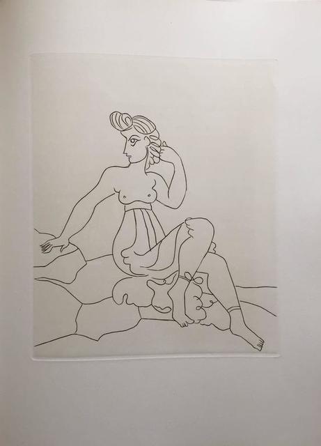 André Derain Erotic Female Nude Etching from Le Satyricon 20th