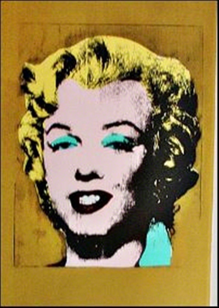 andy warhol, "gold marilyn monroe skateboard triptych (limited