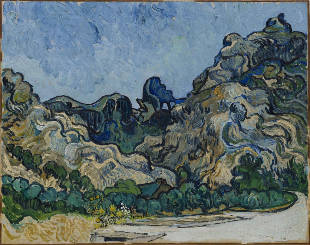 vincent van gogh, "mountains at saint-rémy (montagnes à saint