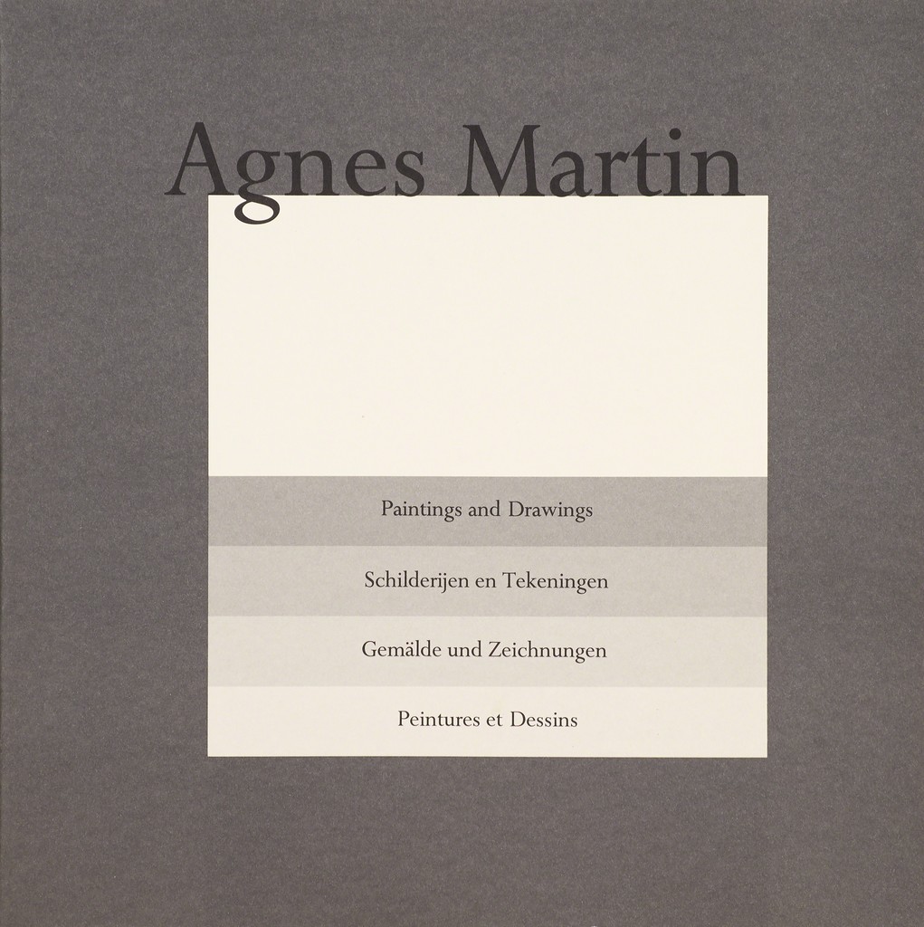 agnes martin, "paintings and drawings : stedelijk museum