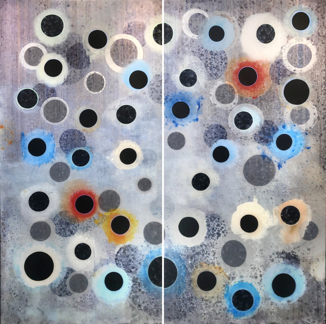 Christopher H. Martin, ‘Obsidian Showers’, 2018, Painting, Acrylic on honed acrylic, Christopher Martin Gallery