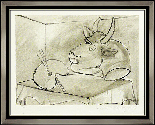 Pablo Picasso, ‘Nature Motre a la Palette et a la Tete’, 1979, Reproduction, Color Lithograph, Original Art Broker