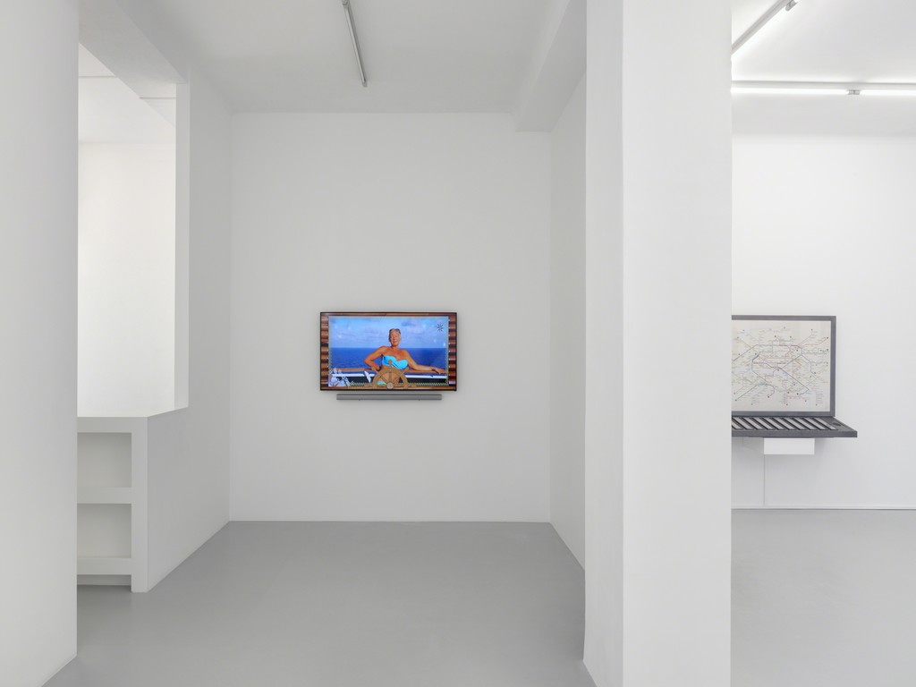 Exhibition view, Bertille Bak, "Bien arrivés. Temps Splendide.", Galerie Xippas, Geneva, Switzerland, 2017. ©Annik Wetter Exhibition view, Bertille Bak, "Bien arrivés. Temps Splendide.", Galerie Xippas, Geneva, Switzerland, 2017. ©Annik Wetter
