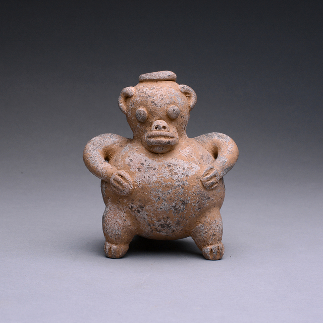 Unknown Pre-Columbian | Guanacaste Monkey Effigy Whistle (300 BC to 300 ...