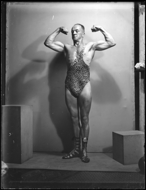 Tom Lennon, ‘Portrait of strongman Don Athaldo’, 1936, Powerhouse Museum