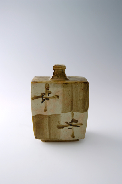 Shōji Hamada, ‘Squared bottle, tetsue brushwork’, 1965, Design/Decorative Art, Stoneware, Pucker Gallery