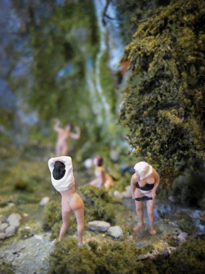 Bathers (one large unique print )- 40 x 30 inches , and a separate smaller- edition - 18 x 14 inches edition of 3 Bathers (one large unique print )- 40 x 30 inches , and a separate smaller- edition - 18 x 14 inches edition of 3