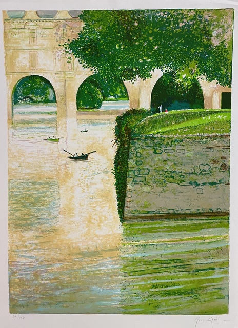 Rene Genis, ‘Bords du Chenonceau’, 1989, Print, Limited edition French lithograph, Artioli Findlay