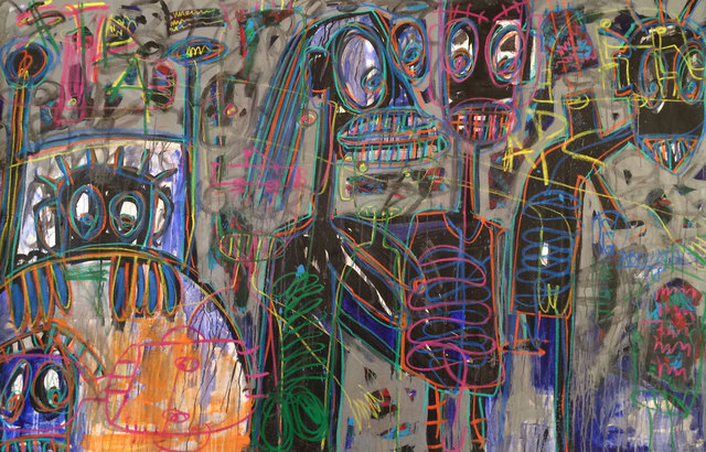 Aboudia, ‘Untitled’, 2015, Jack Bell Gallery