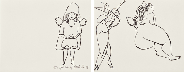 Andy Warhol, ‘In the Bottom of My Garden: two plates’, ca. 1956, Print, Two offset lithographs, on wove paper, the full sheets, Phillips