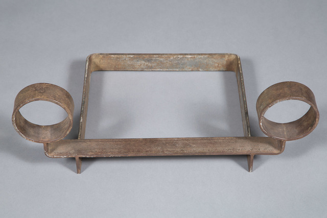 ‘Jean Royère Patinated Iron Yo-Yo Andiron’, 1940s/1950s, Design/Decorative Art, Doyle