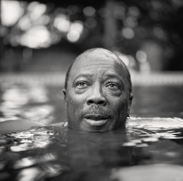 Martin Schoeller, ‘Quincy Jones in his Pool’, 2001, Photography, Archival Pigment Print, CAMERA WORK