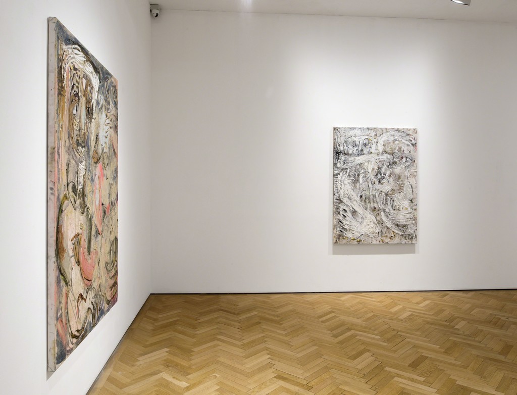 Daniel Crews-Chubb, Shango and Vammarter (blue, pink and unbleached white) and Bumba and Belfie (white, pink and yellow), 2015/2016 Daniel Crews-Chubb, Shango and Vammarter (blue, pink and unbleached white) and Bumba and Belfie (white, pink and yellow), 2015/2016