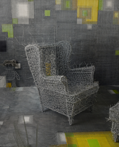 Zhou Jie 周洁, ‘Wonderful Plan (Part)’, 2015, Installation, Steel Wire, Beijing Art Now Gallery