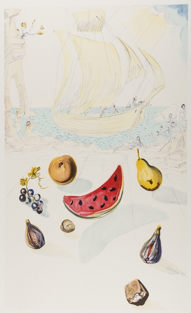 Salvador Dalí, ‘Ship and Fruits’, 1986, Print, Lithograph printed in colours, Forum Auctions