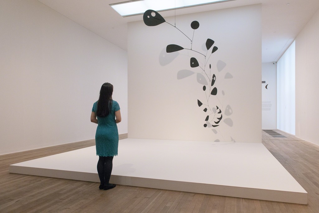 Installation photograph, Alexander Calder: Performing Sculpture. Installation photograph, Alexander Calder: Performing Sculpture.