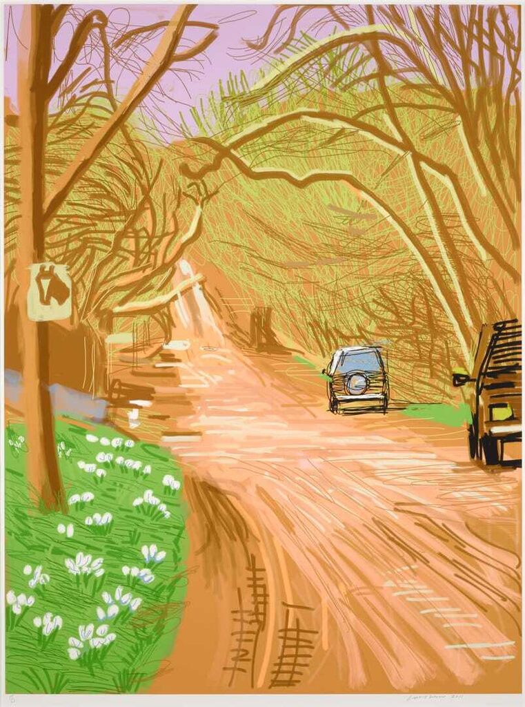 David Hockney - The Arrival of Spring in Woldgate, East Yorkshire in 2011 (twenty eleven) - 5 March