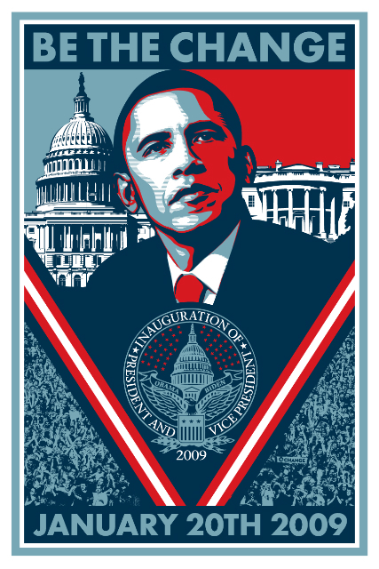 Shepard Fairey, ‘Be the Change (Inauguration 2009)’, 2008, Reem Gallery