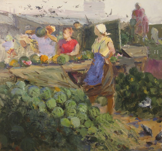 Aleksandr Nikiforovich Chervonenko, ‘Watermelon season’, 1970, Surikov Foundation