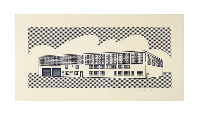 Roy Lichtenstein, ‘Real Estate’, 1969, Print, Lithograph in blue on Arches paper, Christie's