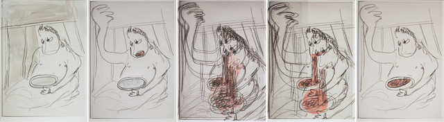 Ramin Haerizadeh, Rokni Haerizadeh & Hesam Rahmanian, ‘RUMINATION AFTER Gertrude-Quastler (Ramin Haerizadeh)’, 2018, Galerie Krinzinger
