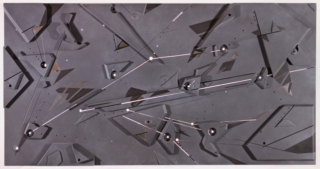 Gianluca Bianchino, ‘Lightmap #2 - Sky Mechanics’, 2016, Sculpture, Acrylic paint, enamel, graphite, LEDs and wood, Mana Contemporary