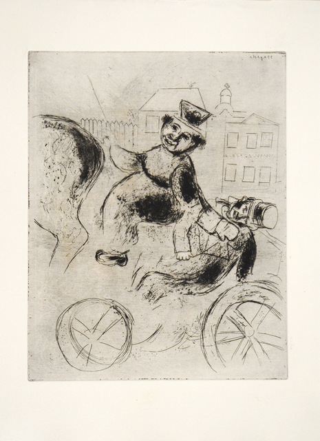 Marc Chagall, ‘Pavel Ivanovitch est Ramené à L'Auberge’, 1948, Print, Etching, Goldmark Gallery