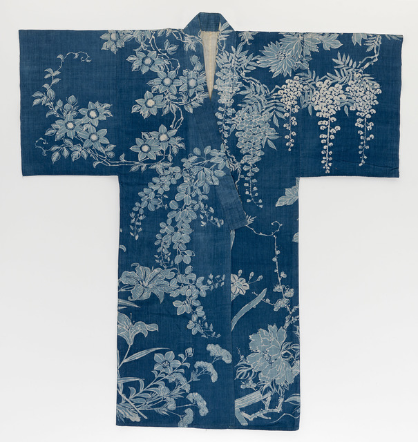 Unknown Artist, ‘Summer kimono, Yukata ’, 1868-1912, Fashion Design and Wearable Art, National Gallery of Victoria