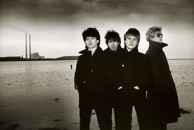 Sheila Rock, ‘U2 for their 2nd single, '11 O'Clock Tick Tock’, Sandymount Strand, Dublin, Ireland’, 1980, ElliottHalls