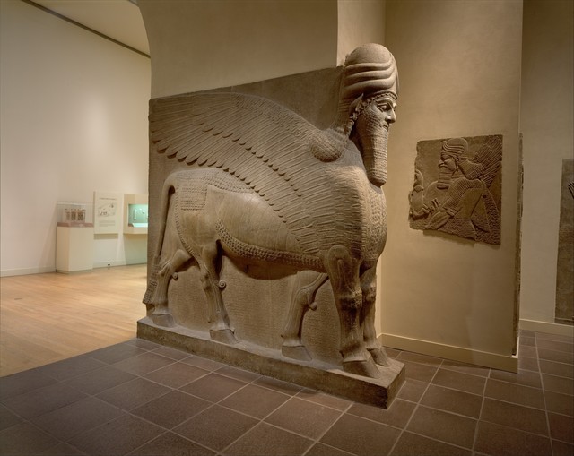 Unknown Assyrian, ‘Human-headed winged bull (lamassu)’, ca. 883–859 B.C., The Metropolitan Museum of Art