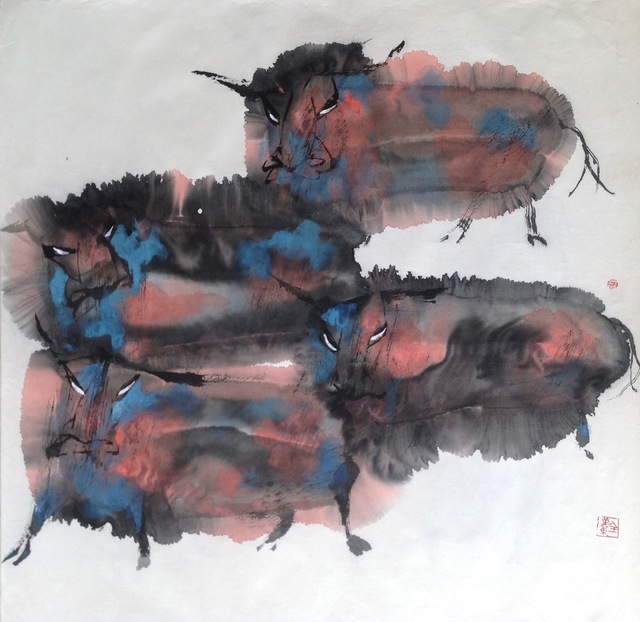 Quan Handong, ‘Oxen (Multi-Grouping)’, 2007, Eisenhauer Gallery