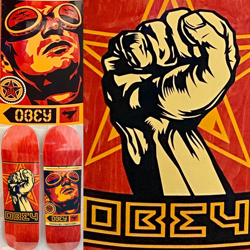 Shepard Fairey Obey Skateboard Decks (set of 2)