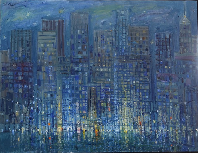, 'Manhattan at Night,' 2017, Galerie d'Orsay