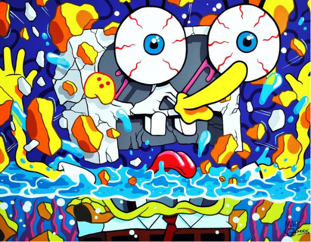 GONDEKDRAWS "Matt Gondek", ‘SPONGEBOB DECONSTRUCTED’, 2016, Print, Archival cotton paper, Dope! Gallery