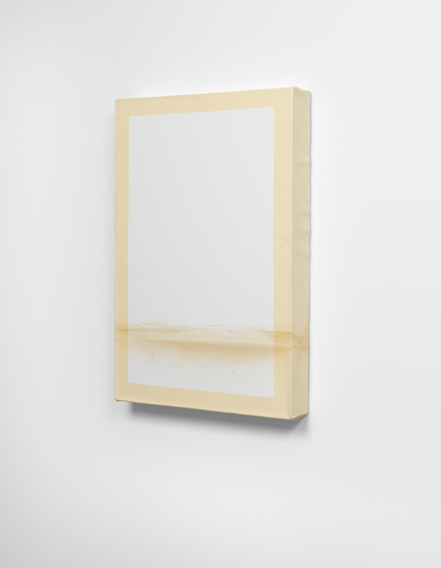 Angela de la Cruz, ‘Wet I (White/Cream)’, 2011, Painting, Oil and acrylic on canvas, Galerie Thomas Schulte