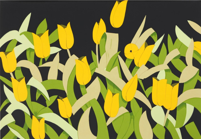 Alex Katz, ‘Alex Katz, Yellow Tulips’, 2014, Oliver Cole Gallery