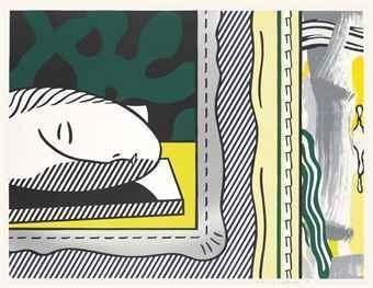 Roy Lichtenstein - Two Paintings: Sleeping Muse, From Paintings Series