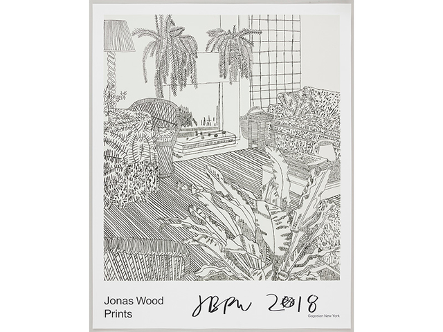 Jonas Wood, ‘Gagosian Poster (Signed)’, 2018, Print, Print on paper, Kumi Contemporary / Verso Contemporary