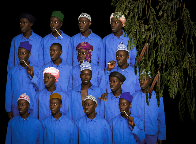 Omar Victor Diop, ‘Les Cheminots du Dakar Niger, 1938 et 1947’, 2016, Magnin-A