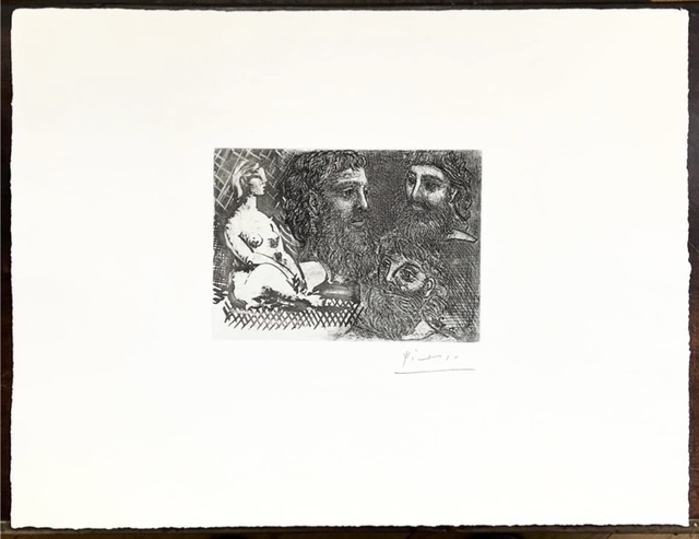 Pablo Picasso, ‘Marie-Therese en idole et trois Grecs Barbus (s.8861)’, 1934, Dellasposa