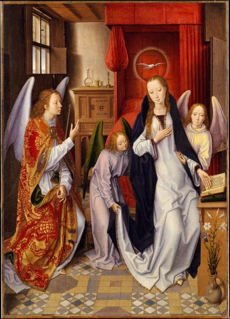 Hans Memling, ‘The Annunciation’, 1480–1489, The Metropolitan Museum of Art