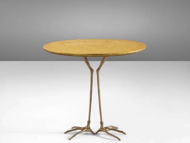 Méret Oppenheim, ‘Méret Oppenheim Early 'Traccia' Coffee Table’, 1970s, Design/Decorative Art, Bronze, gold leaf and wood,, MORENTZ