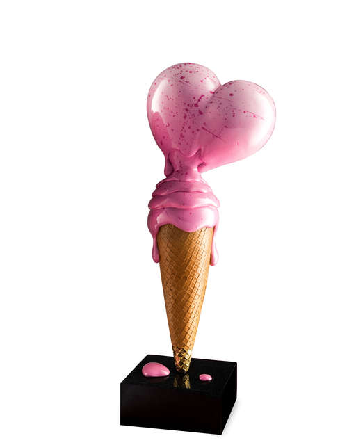 Kunst met een R, ‘ Ice cream sculpture pink heart ice’, 2020, Sculpture, Sculpture, Eden Fine Art