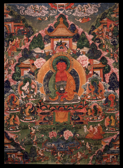 ‘Buddha Amitabha in His Pure Land of Sukhavati’, 18th century, Rubin Museum of Art