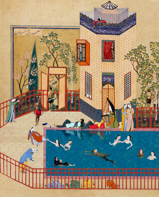 Soody Sharifi, ‘Frolicking Women in the Pool’, 2007, Deborah Colton Gallery