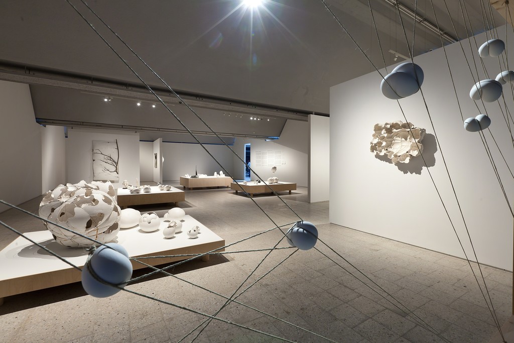 “Maria Bartuszová: Provisional Forms” installation view, photo by Bartosz Stawiarski “Maria Bartuszová: Provisional Forms” installation view, photo by Bartosz Stawiarski