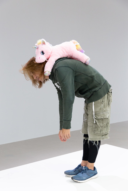 Erwin Wurm, ‘One Minute Sculpture: Theory of Hope’, 2016/2018, Sculpture, Instruction drawing, stuffed animal and realized by public, KÖNIG GALERIE