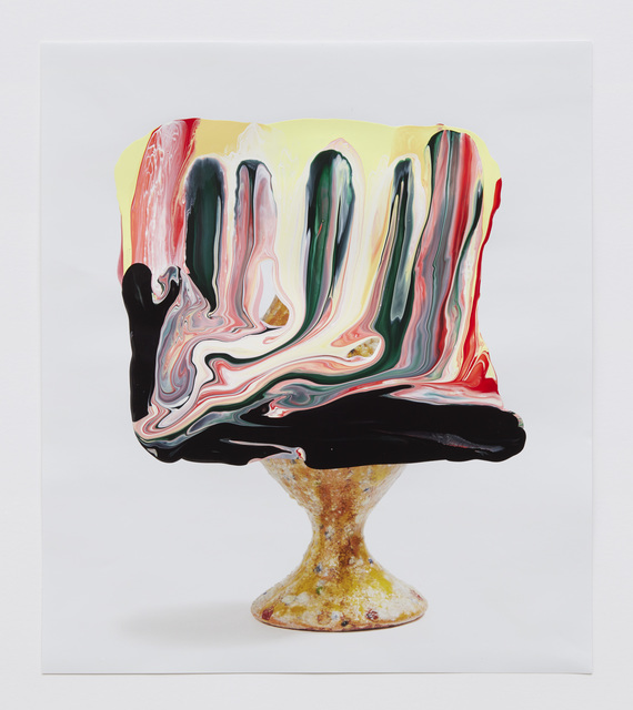 Kathy Butterly, ‘#19’, 2020, Drawing, Collage or other Work on Paper, Nail polish on catalogue paper, Shoshana Wayne Gallery