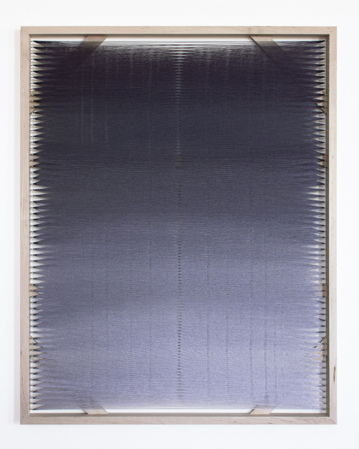 Rachel Mica Weiss, ‘Woven Screen, Fog Gradient X’, 2020, Textile Arts, Polyester embroidery thread, brass hooks, maple, Carvalho Park