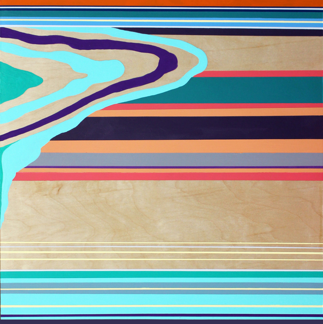 Michele Kishita, ‘Overflow’, 2016, Painting, Latex on birch panel, InLiquid